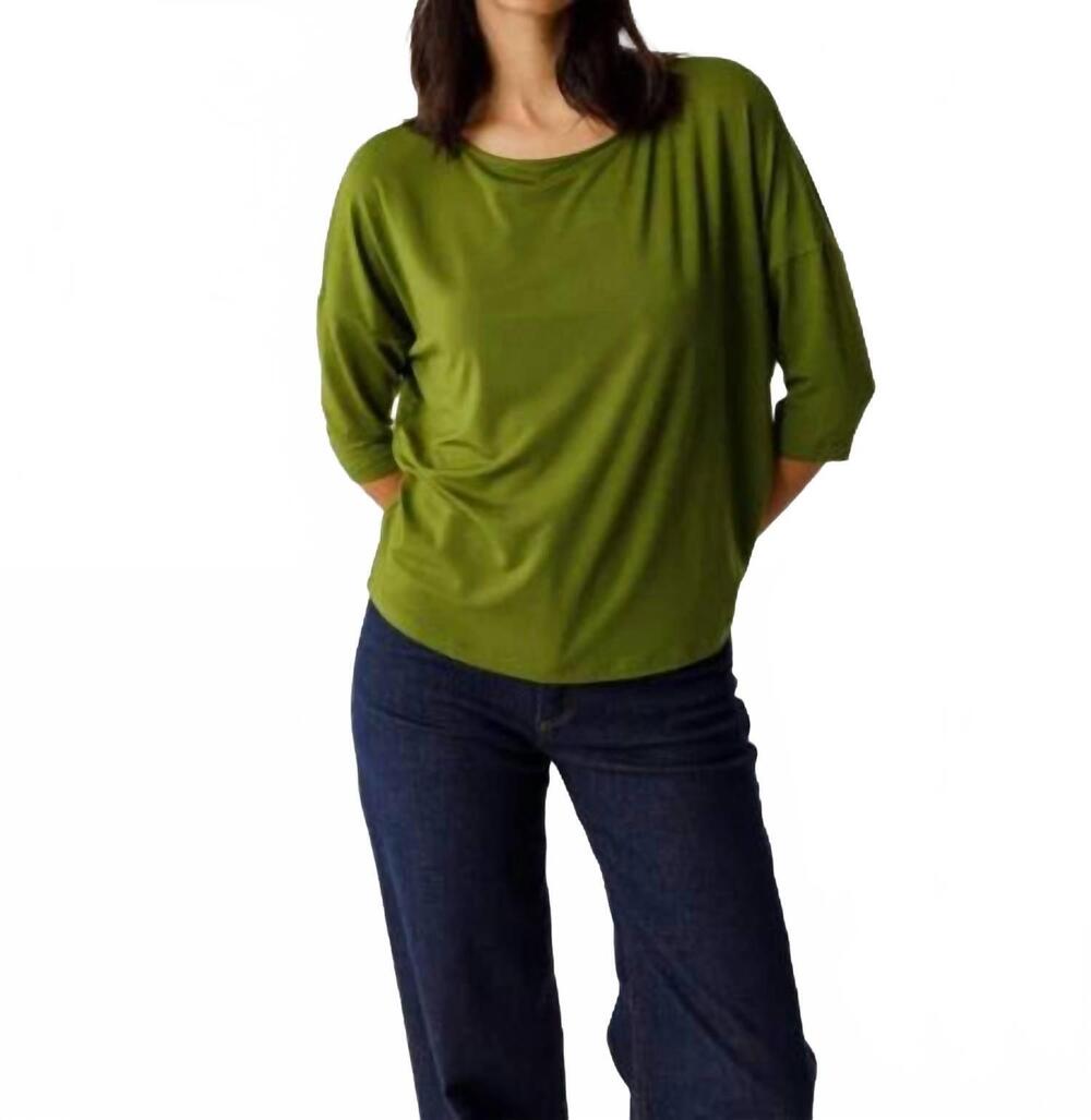 NEW SKFK zur boat neck t shirt in green